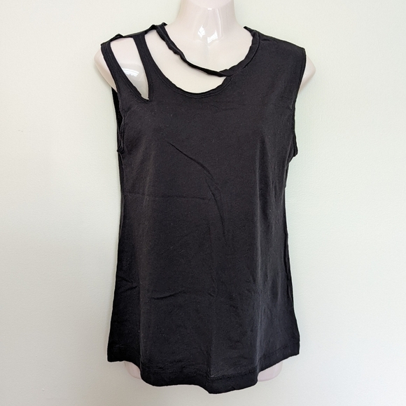 LNA revolve double cut tank black 100% Cotton small - Picture 6 of 14